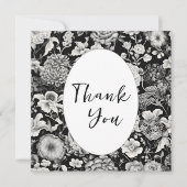 Middernachtbloei: een donkere bloem bedankkaart (Voorkant)