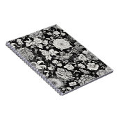 Middernachtbloei: een donkere bloem notitieboek (Rechterzijde)