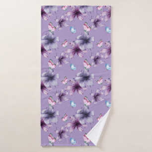 MIDDERNACHTBLOEI & VLINDERS BADHANDDOEK