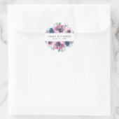Middernachtbloesems | ronde sticker (Tas)