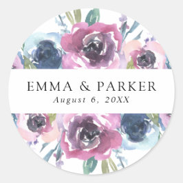 Middernachtbloesems | ronde sticker