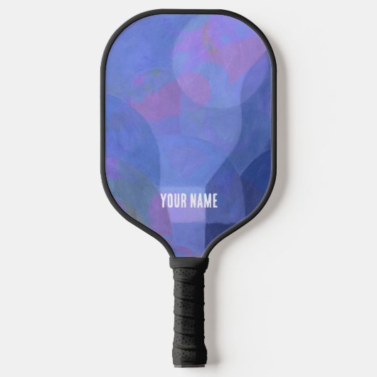 Middernachtbogen - Indigo Abstracte geometrie Pickleball Paddle (Voorkant)