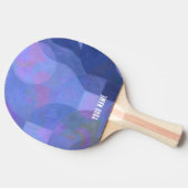Middernachtbogen - Indigo Abstracte geometrie Tafeltennisbatje (Zijkant)