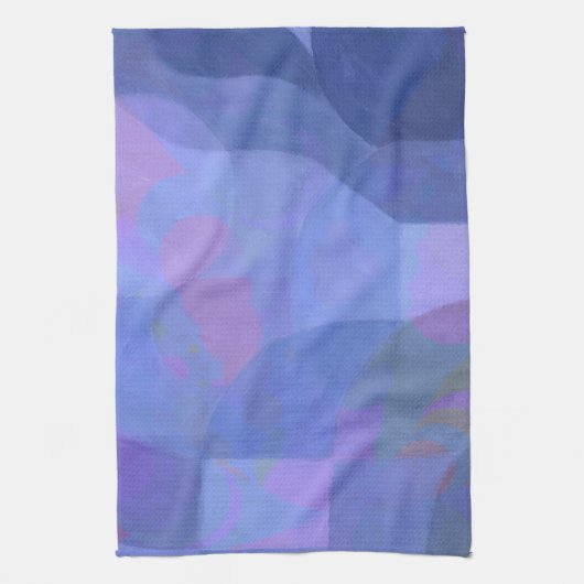 Middernachtbogen - Indigo Abstracte geometrie Theedoek (Verticaal)