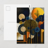 Middernachtbos op de planeet Mercurius #1 Briefkaart (Voorkant / Achterkant)