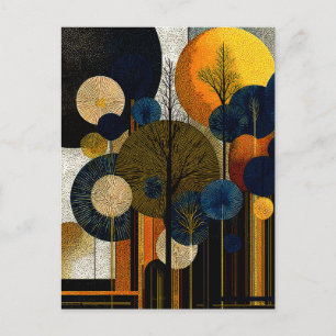 Middernachtbos op de planeet Mercurius #1      Briefkaart