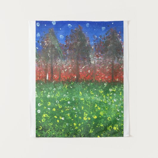 Middernachtbos Wandkleed (Voorkant)