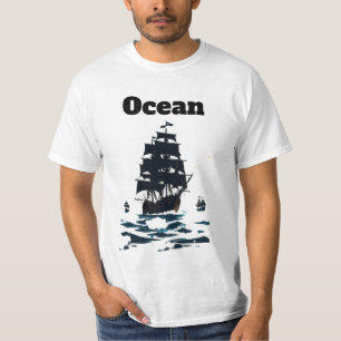 Middernachtelijke Armada Zeilen van de Stille Zee  T-shirt
