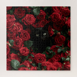 Middernachtelijke Bloeiende Katten Legpuzzel
