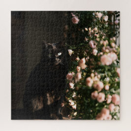 Middernachtelijke Bloeiende Katten Legpuzzel