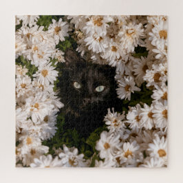 Middernachtelijke Bloeiende Katten Legpuzzel