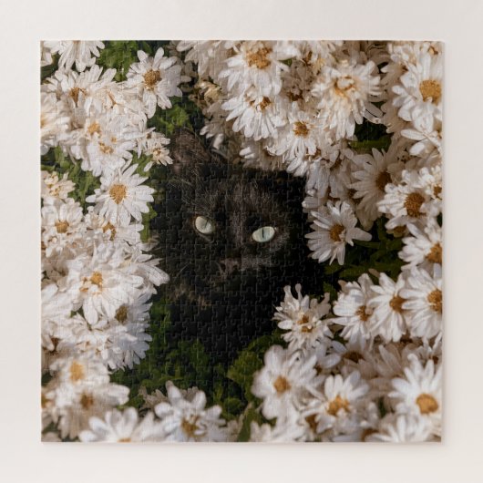 Middernachtelijke Bloeiende Katten Legpuzzel (Verticaal)