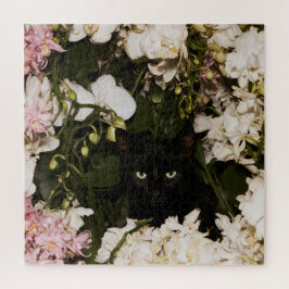 Middernachtelijke Bloeiende Katten Legpuzzel