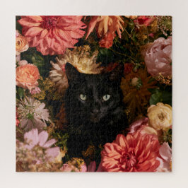 Middernachtelijke Bloeiende Katten Legpuzzel
