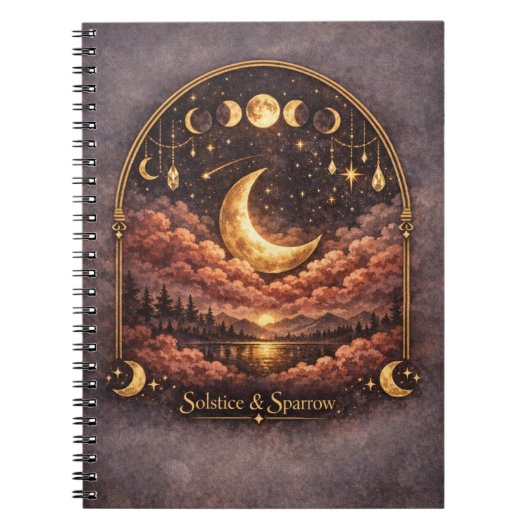 Middernachtelijke Droom Celestial Notitieboek (Voorkant)