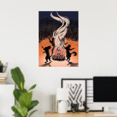 Middernachtelijke Feestvreugde Poster (Thuiskantoor)