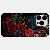 Middernachtelijke hemel en rode posies Case-Mate iPhone case (Achterkant (horizontaal))