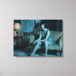 Middernachtelijke regen canvas afdruk