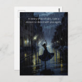 Middernachtelijke regendans briefkaart (Voorkant / Achterkant)