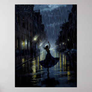 Middernachtelijke regendans poster