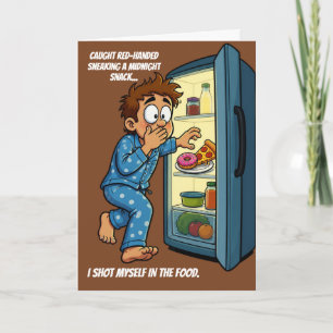 Middernachtelijke snack schoot mezelf in het voeds kaart