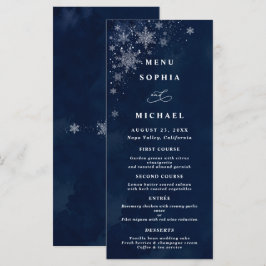 Middernachtelijke Sneeuwvlokken Winterhuwelijk Menu