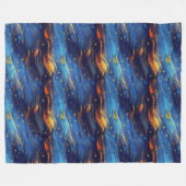 Middernachtelijke sterrenhemel fleece deken (Voorkant (Horizontaal))