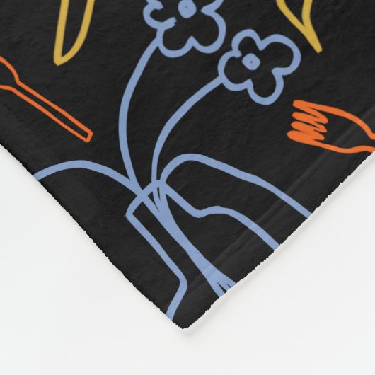 middernachtfeest fleece deken (Hoek)