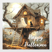 Middernachtgasten bij de Lantern Tree Raamsticker (Vel)