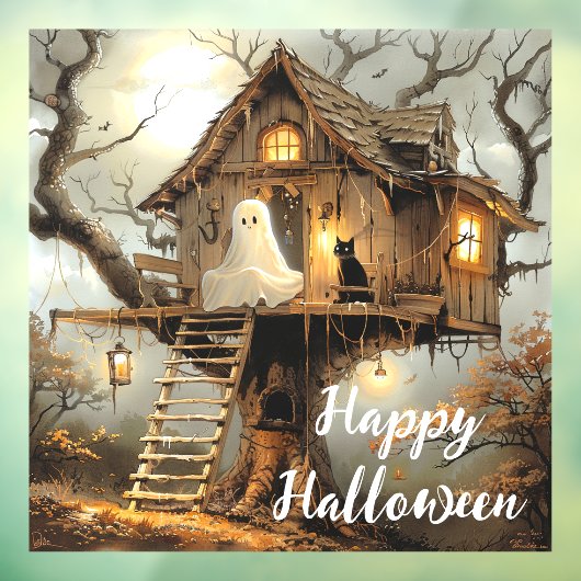 Middernachtgasten bij de Lantern Tree Raamsticker (Vel 3)