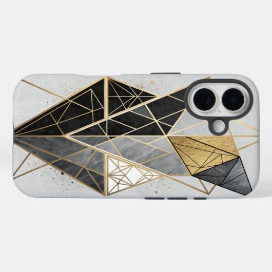 middernachtgeometrie Case-Mate iPhone case (Achterkant (horizontaal))