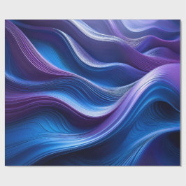 Middernachtgolven – Elegante Abstracte Flow Paper Cadeaupapier