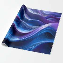 Middernachtgolven – Elegante Abstracte Flow Paper Cadeaupapier