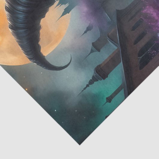 Middernachtheks in het maanverlichte Venetië met g Tissuepapier (Detail)