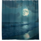 Middernachtige Oever - Douchegordijn (Voorkant)