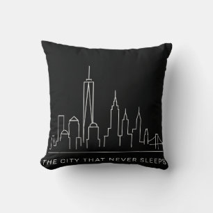 Middernachtlijnen: NYC slaapt nooit Kussen