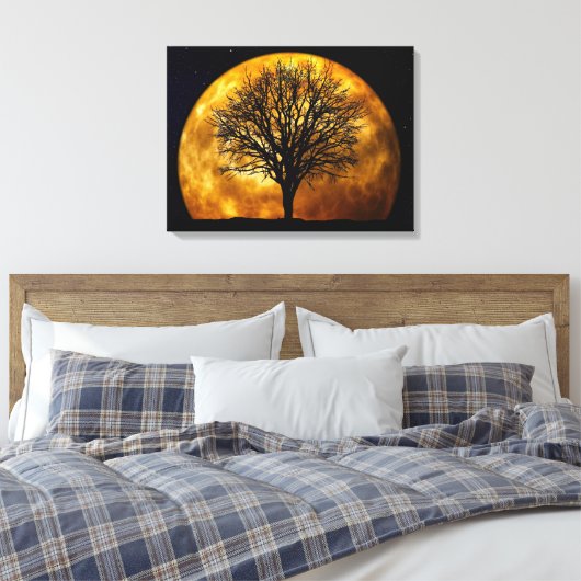 MIDDERNACHTMAAN CANVAS AFDRUK (Insitu (Slaapkamer))