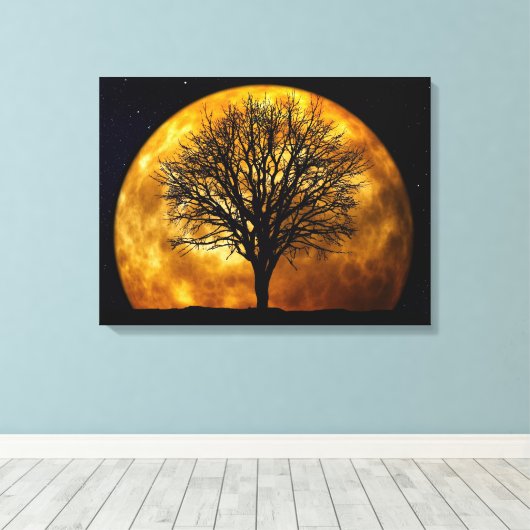 MIDDERNACHTMAAN CANVAS AFDRUK (Insitu (Houten vloer))