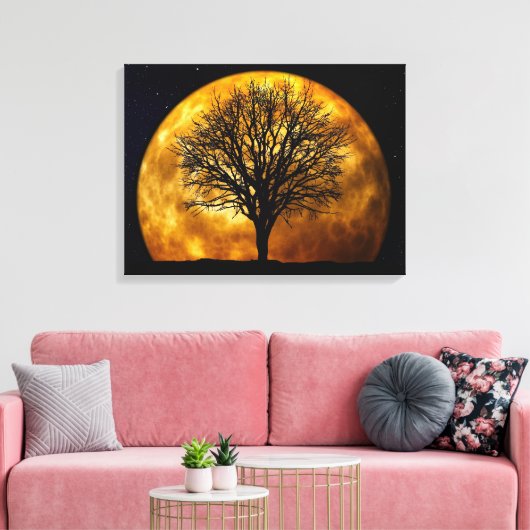 MIDDERNACHTMAAN CANVAS AFDRUK (Insitu (Woonkamer))