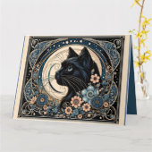 Middernachtmuze in een Lijst met kroonblaadjes Kaart (Gele Bloem)