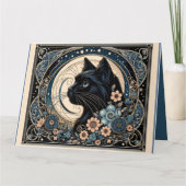 Middernachtmuze in een Lijst met kroonblaadjes Kaart (Voorkant)