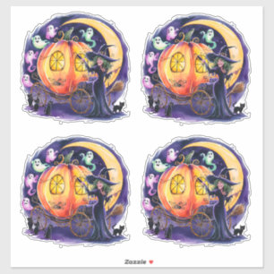 Middernachtrit van een heks sticker