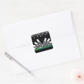 MIDDERNACHTSLEUTELS VIERKANTE STICKER (Envelop)