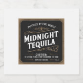 Middernachttequila Likeurfles Etiket (Enkel label)