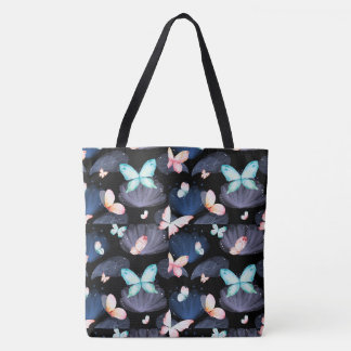 Middernachtvlinders in de vlucht tote bag