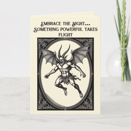 Middernachtvlucht De Gaap-demon rijst Kaart (Voorkant)