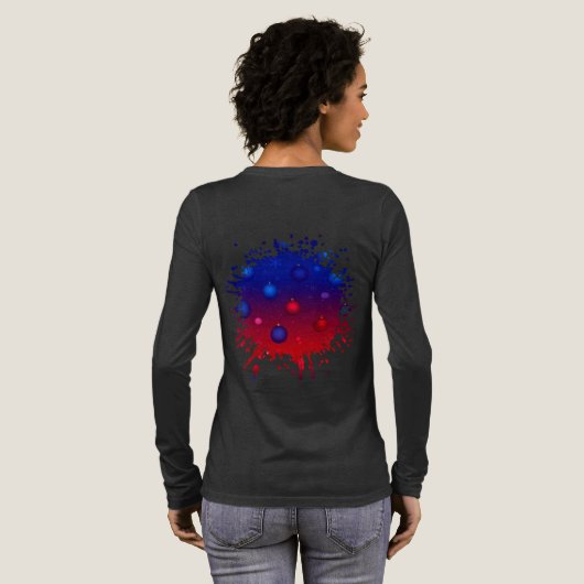 Middernachtvonk en Tinselgloed Tri-Blend Shirt (Achterkant)