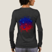 Middernachtvonk en Tinselgloed Tri-Blend Shirt (Achterkant)