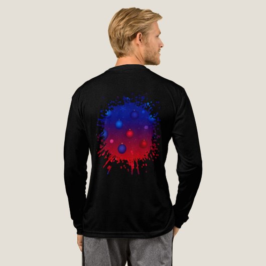 Middernachtvonk en Tinselgloed Tri-Blend Shirt (Achterkant)