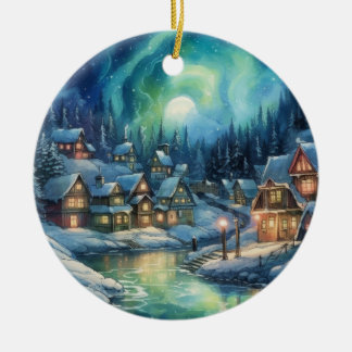 Middernachtzon Alaska Keramisch Ornament